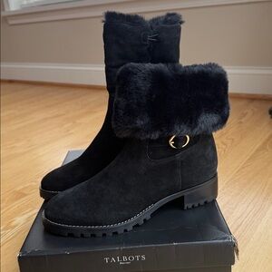 Talbots Tish Foldover Suede Boot